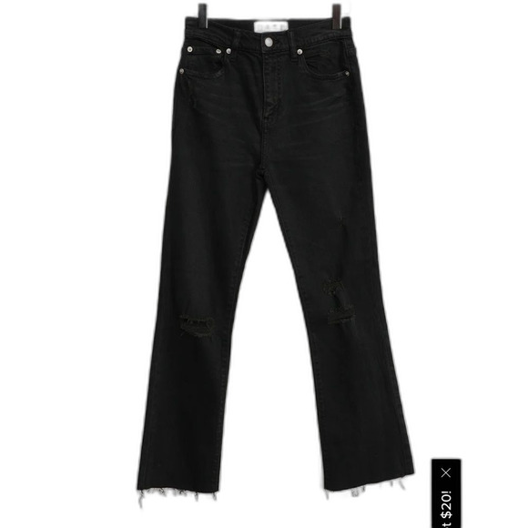 DAZE Jeans SHY GIRL HIGH RISE CROP FLARE | color: video games. Size 26 - Picture 2 of 11